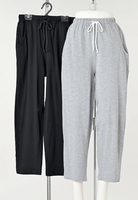 婦人　天竺イージーパンツ　無地　15枚入り 1003867111