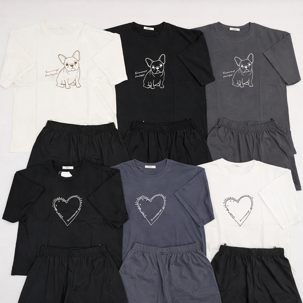 天竺半袖Tショーパンセットアップ　B柄　24セット入り 1003710511