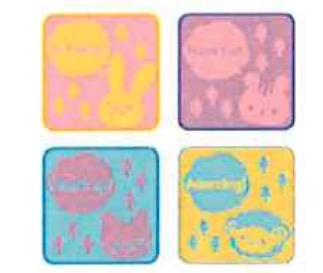 ピッコリーノ　ミニタオル4枚組10セット　5種類