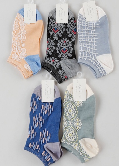 婦人　フロート柄スニーカーソックス2　100個入 1003100991