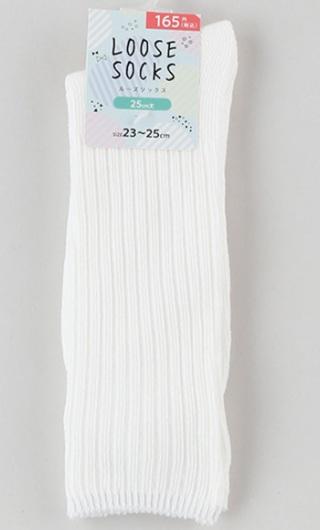 婦人　ルーズソックス１P（白）　200個入 1003033071