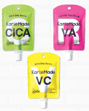 【日本製】KarteMade　ドリップセラム　ジェリー状美容液　全3種アソート　300個入 4589987710240・4589987710233・4589987710257