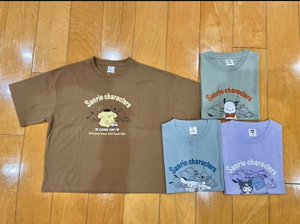 【サンリオ】天竺ワイド半袖Tシャツ①　16枚入り 1003847461