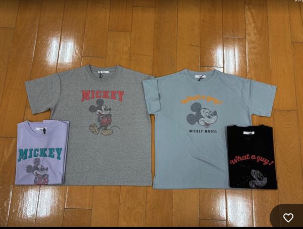 【ディズニー】天竺半袖Tシャツ　ラインストーン　16枚入り 1003847351