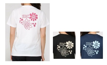 【marie claire sport】レディース　天竺ワンポイント刺繍ロゴ　半袖Tシャツ　全3色アソート　20枚入 416903