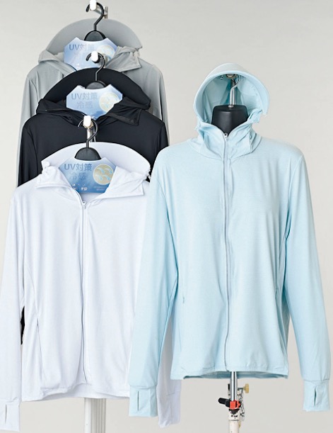 つば付き　UVジャケット　2サイズ15枚入り