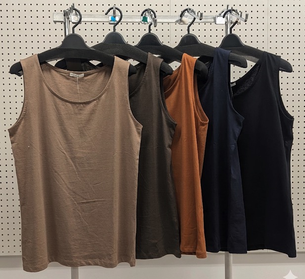 無地カラータンクトップ　（ダーク）　2サイズセット50枚入り