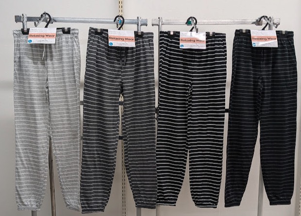 天竺ボーダー　ロングルームパンツ　裾絞り　20枚入り 1003711251