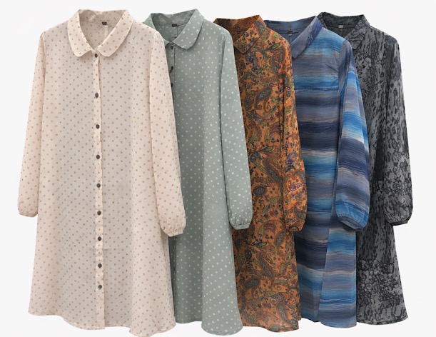 総柄プリントTシャツチュニックB　20枚入り 1003974521