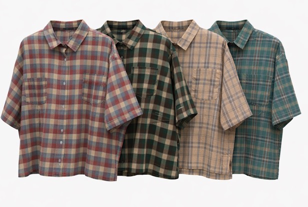 ワイドチェックシャツ２型　16枚