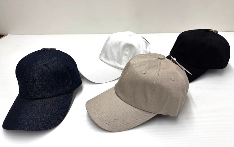 ロングバイザー　無地コットン深めキャップ　8個入り 1003889881