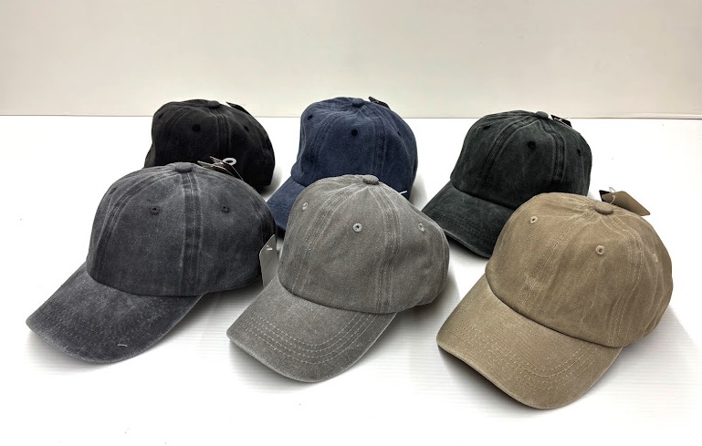 水洗い無地キャップ　24個入り 1003881051