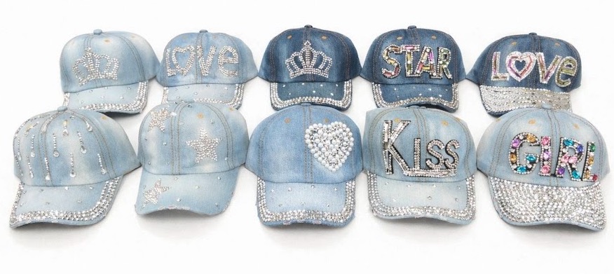 キラキラデニムキャップ　10個入り 1003879021