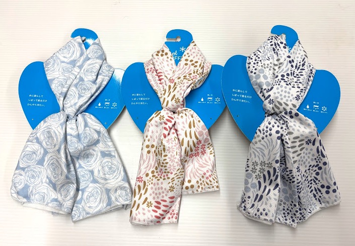 総柄クールマフラー　花柄　10枚入り 1003939681