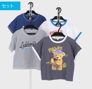 男児　小寸　半袖Ｔシャツ　2柄アソート　12枚入 470158