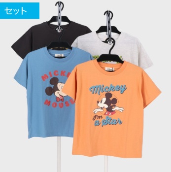 ディズニー　半袖Ｔシャツ　2柄アソート　12枚入り 470161
