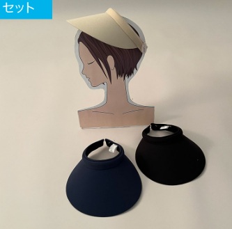 婦人　広円クリップバイザー　12個入 470206