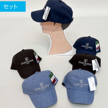 紳士　バレンチノ　先染めキャップ　2型アソート　12個入 470213