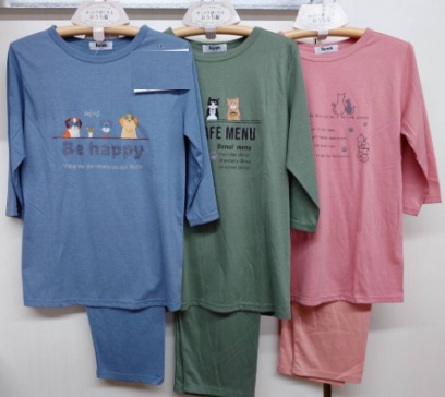 婦人　天竺7分袖プリントスーツ　24枚入り 1003966231