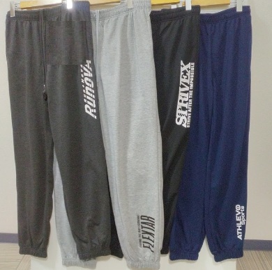 【特価】紳士　E100裏毛プリントスエットパンツ　24枚入り 1003746511