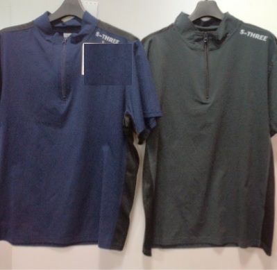 紳士　S-THREE:ライトテック半袖ジップT　16枚入り 1003188971