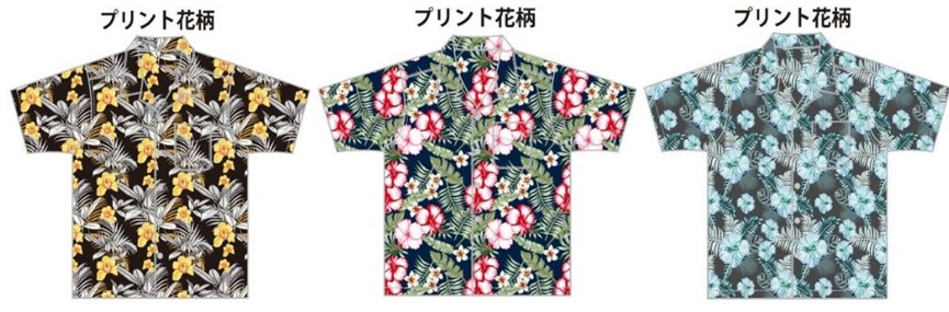 Crazy　Boy　メンズ　レーヨンアロハシャツ　普通寸/大寸　花柄　全3柄アソート　18～24枚枚入り ＣＢ6976・ＣＢ6976Ｋ