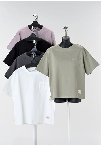 レディース　ヘビーウェイト　ポケつきTシャツ　２サイズセット
