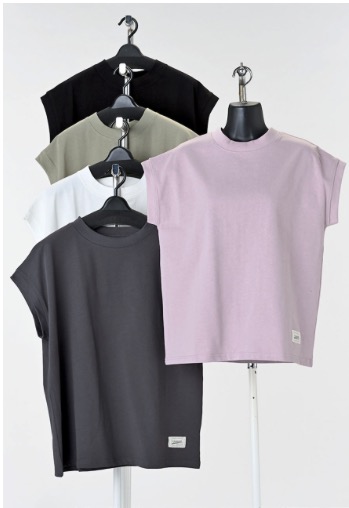 レディース　ヘビーウェイト　モックネックフレンチ　２サイズセット