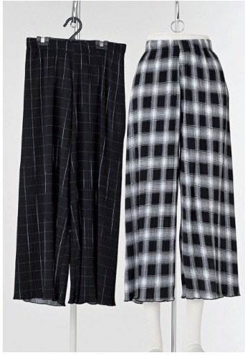 レディース　プリーツワイドパンツ　プリント　30枚入り 1003923781