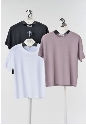 レディース　半袖綿スムス無地Tシャツ　2サイズセット　16枚入り