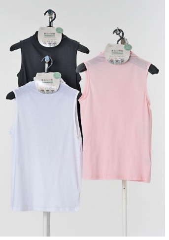 レディース　ノースリーブUVストレッチメロウネックT　2サイズセット　16枚入り