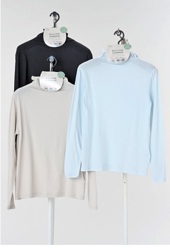 レディース　長袖UVストレッチメロウネックT　2サイズセット　16枚入り