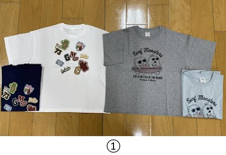 【ガチャピン】天竺ワイド半袖Ｔ　①/②　16枚入り 1003971561・1003971571