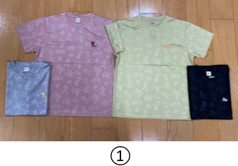 【ディズニー】ドライメッシュ　総柄半袖T　①/②　16枚入り 1003847291・1003847301