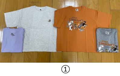 【トムとジェリー】天竺ワイド半袖Tシャツ　①/②/③　16枚入り 1003847401・1003847411・1003847421
