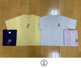 【おさるのジョージ】天竺ワイド半袖Tシャツ　①/②　16枚入り 1003847531・1003847541