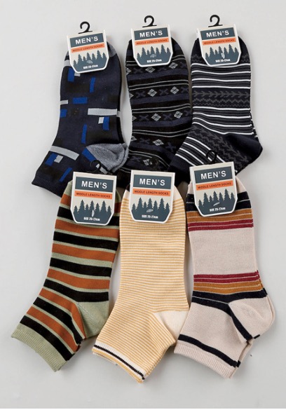 紳士綿混長柄スニーカー１P　100足入り 1003943351