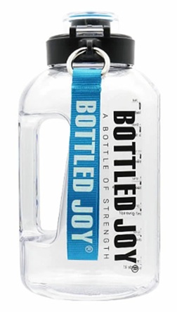 BOTTLED JOY　グリップウォーターボトル　1.0L/1.5L　クリア　VER.2   32～40個入り 4981181217561・4981181217585