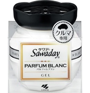サワデー　消臭芳香剤車用　ゲルタイプ　　　パルファムブランの香り　　於き型　90g   28個入り 4987072049501