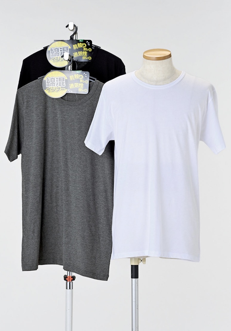 紳士綿混半袖丸首　40枚入り 1003716441