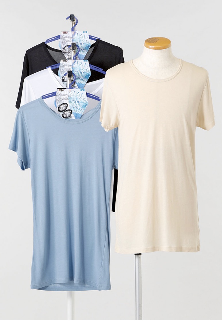 紳士マイクロベア天冷感加工半袖丸首　40枚入り 1003121371