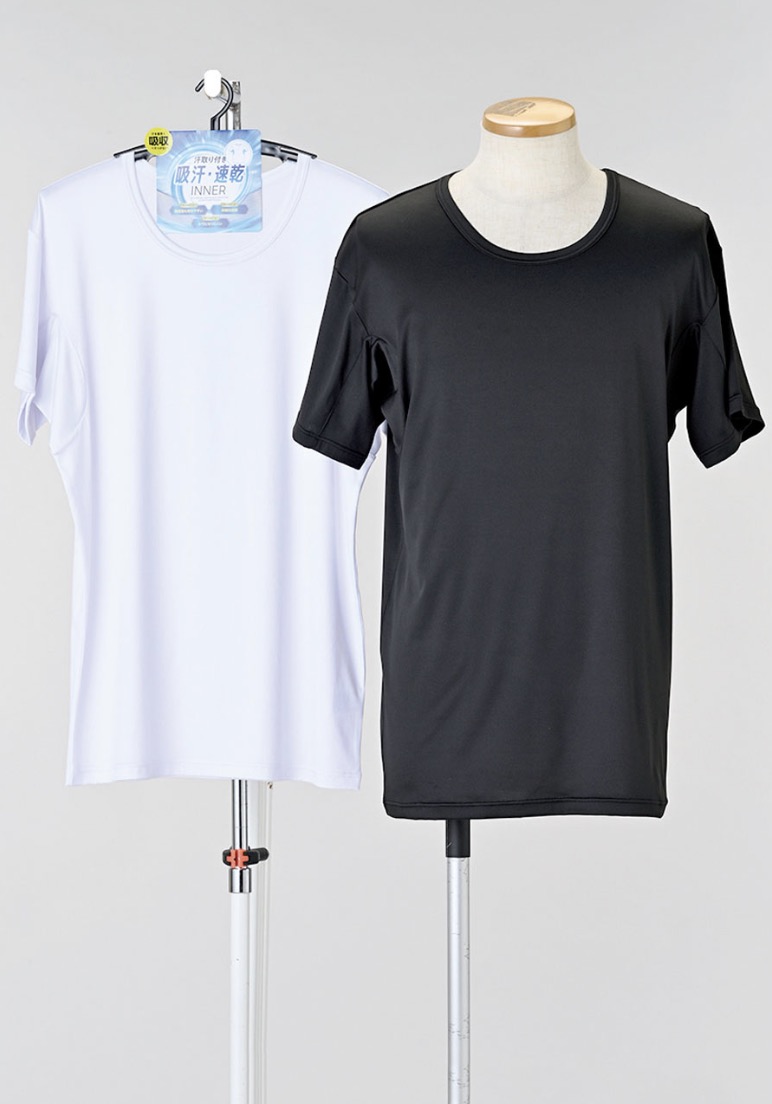 紳士　吸汗速乾汗取りベア天　半袖丸首　40枚入り 1003479111