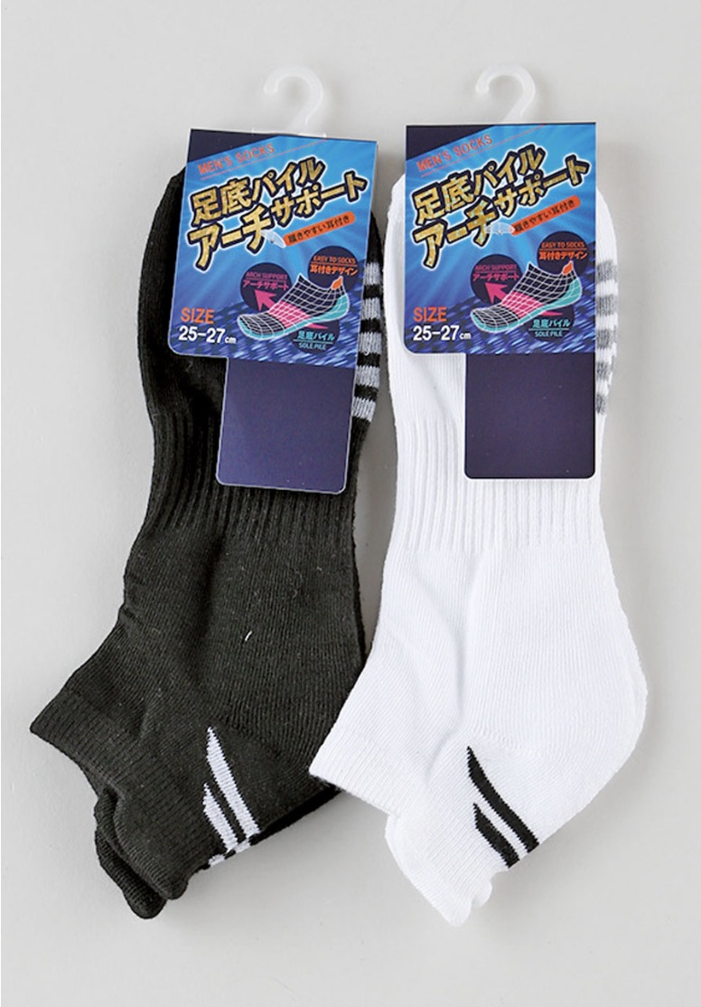 紳士底パイルアーチサポートスニーカー1P　120足入り 1003496071