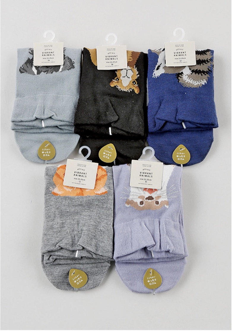 婦人ハイゲージクルー（リアル動物）100足入り 1003102091