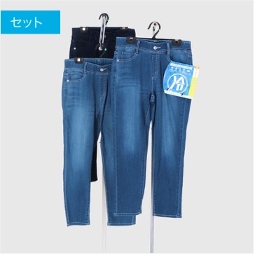 婦人　冷感抗菌デニムアンクルレギパン　9枚入り 470267