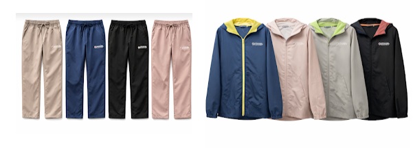 【ＯＵＴＤＯＯＲ】ピーチタフタ　ジップパーカー/ロングパンツ　16枚入り 1003832511・1003832521