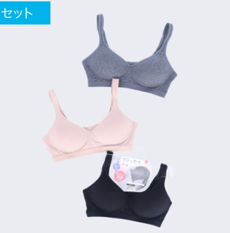 婦人　綿ベア天スポーツブラ　普通寸/大寸　20～30枚入り 470431・470435