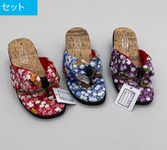 婦人　和柄ウレタンサンダル　12足入り 471564