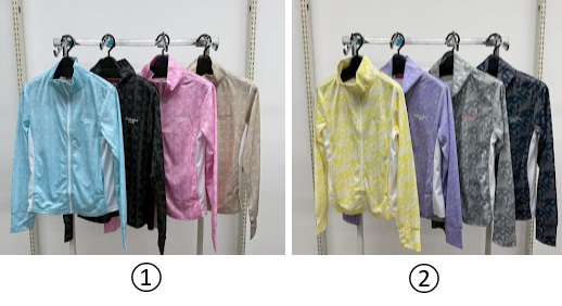 【マリクレ】総柄ＵＶメッシュジャケット　①/②　12枚入り 1003876731・1003876741