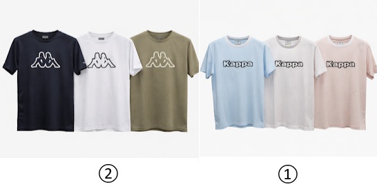 【ＫＡＰＰＡ】ソフトメッシュプリントTシャツ　①/②　12枚入り 1003876831・1003876821